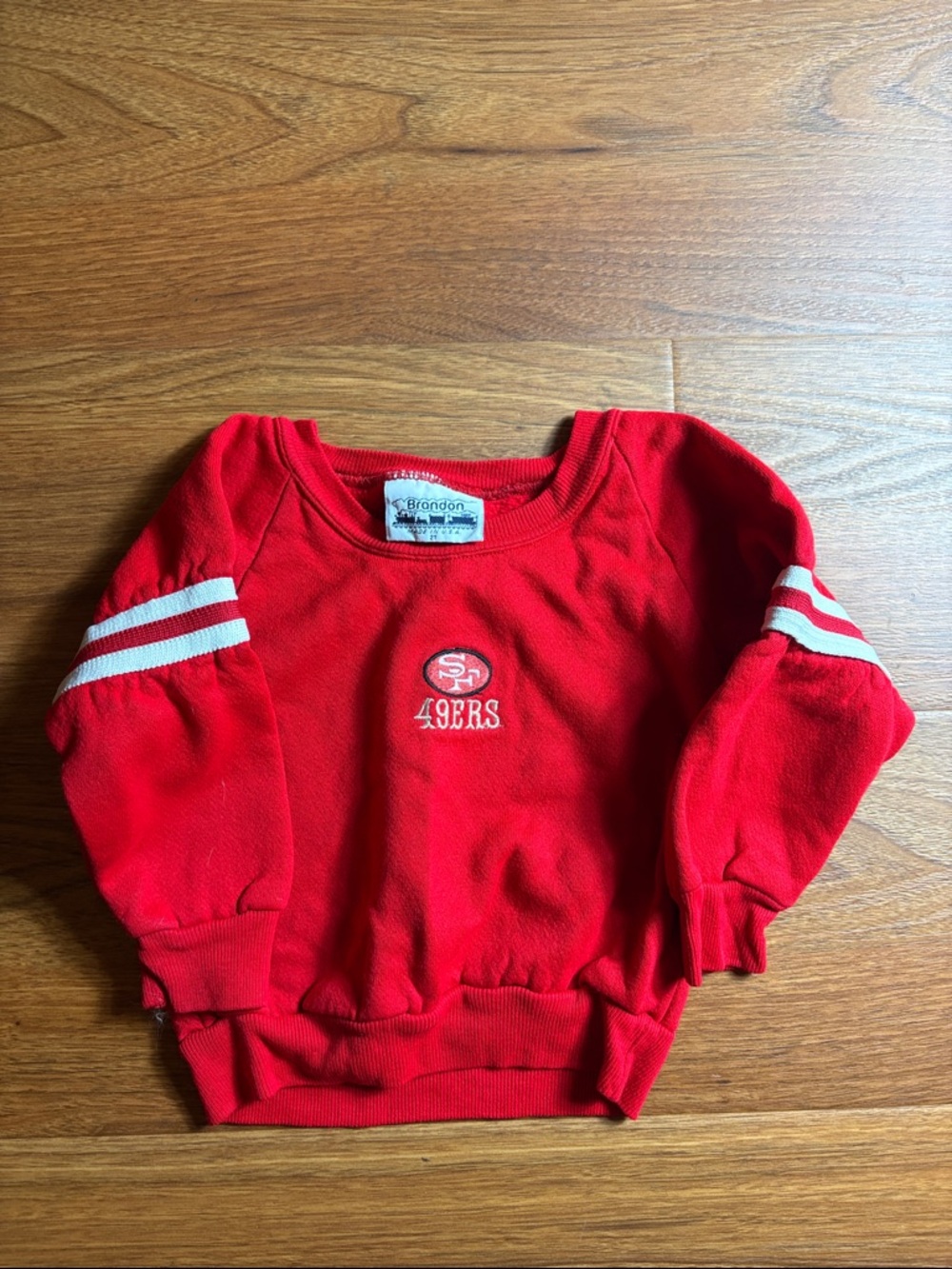Vintage San Francisco 49ers Red Kids size 2T Sweatshirt -